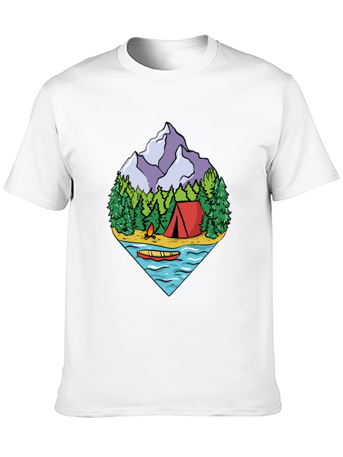 Camping Adventure Graphic Tee - Outdoor Nature Shirt