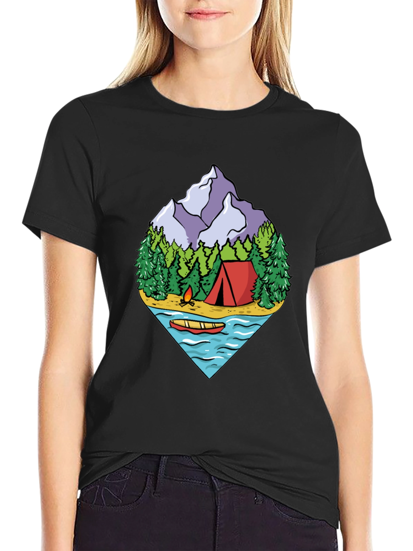 Camping Adventure Graphic Tee - Outdoor Nature Shirt