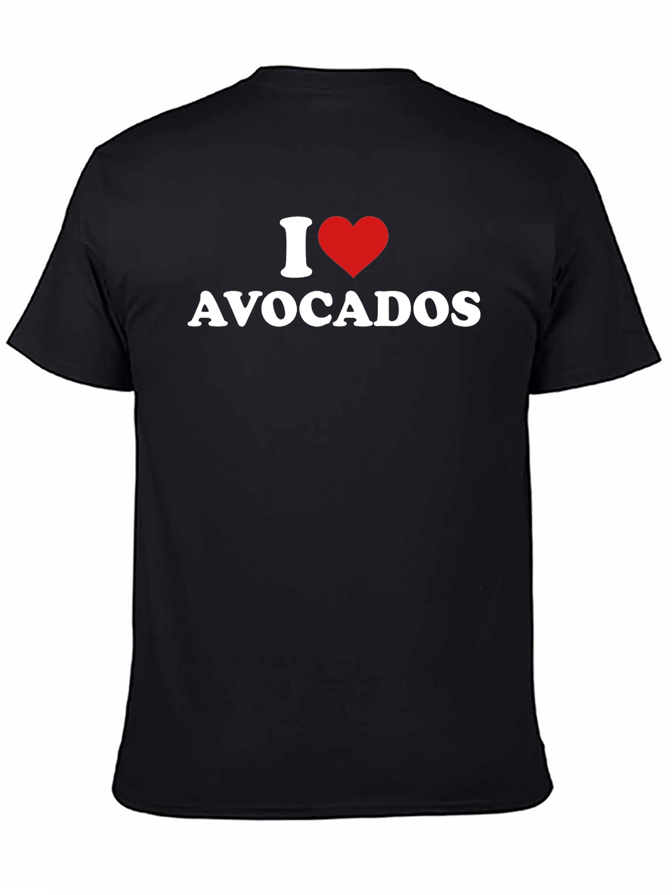 I Love Avocados Black T-Shirt - Foodie Fashion