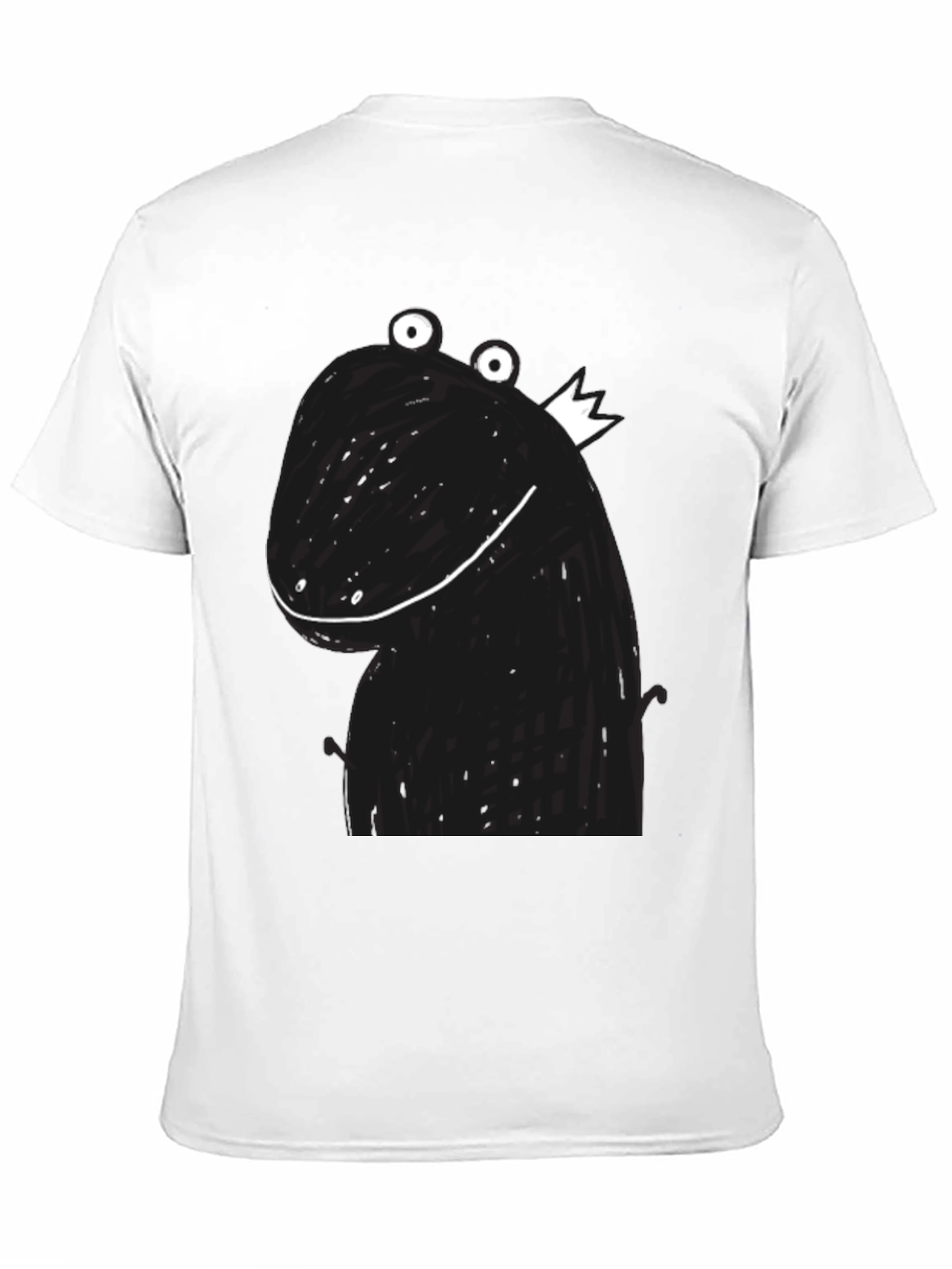 Funny Dinosaur King Graphic Tee - Black