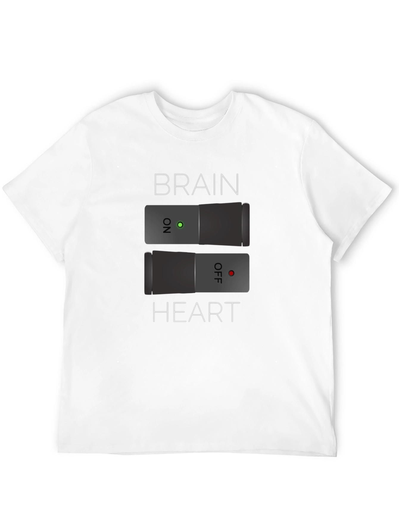 Brain On Heart Off - Funny Graphic Tee