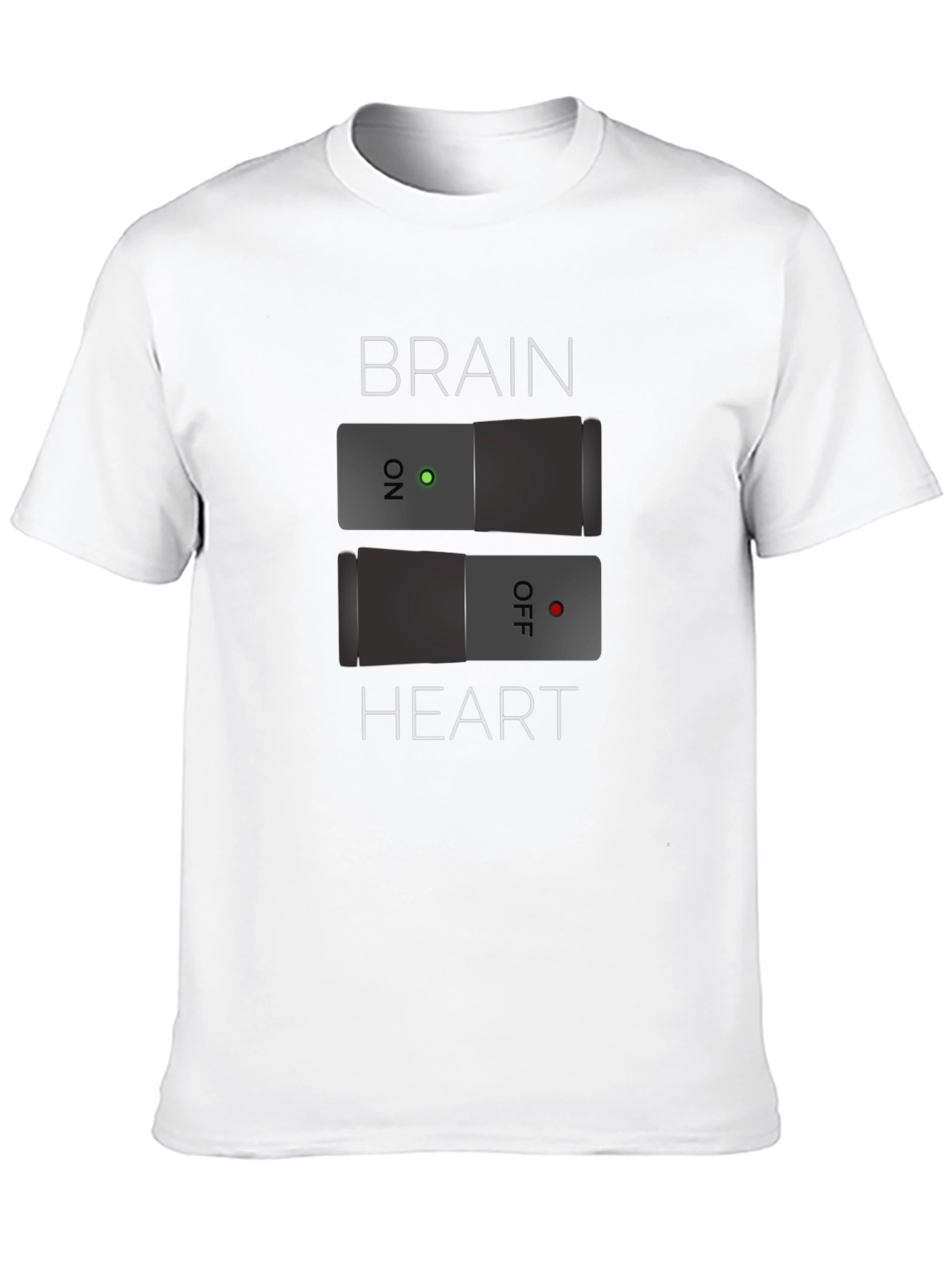 Brain On Heart Off - Funny Graphic Tee