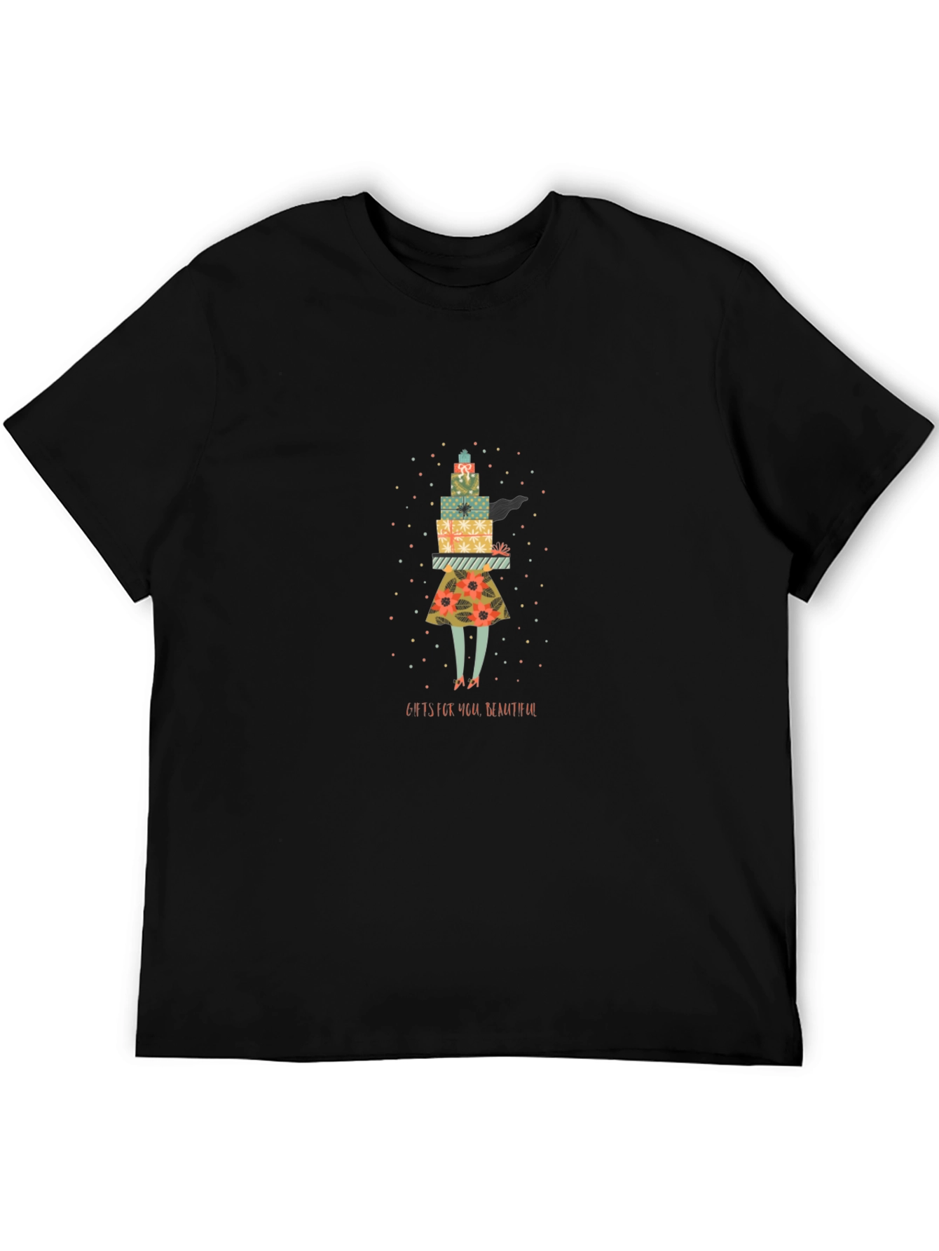 Gifts For You Black Graphic Tee
