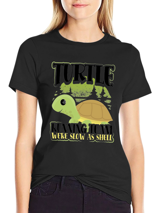 Turtle Running Team T-Shirt - Were Slow as Shell!