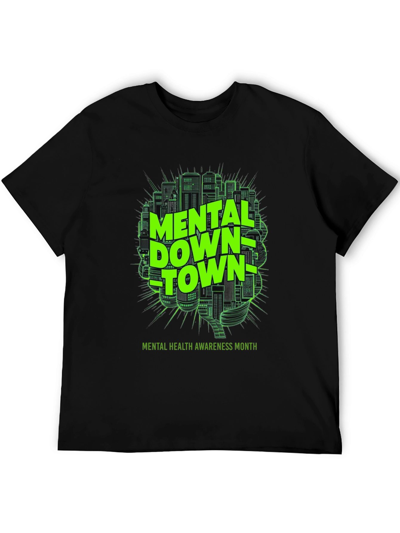 Mental Downtown T-Shirt - Mental Health Awareness