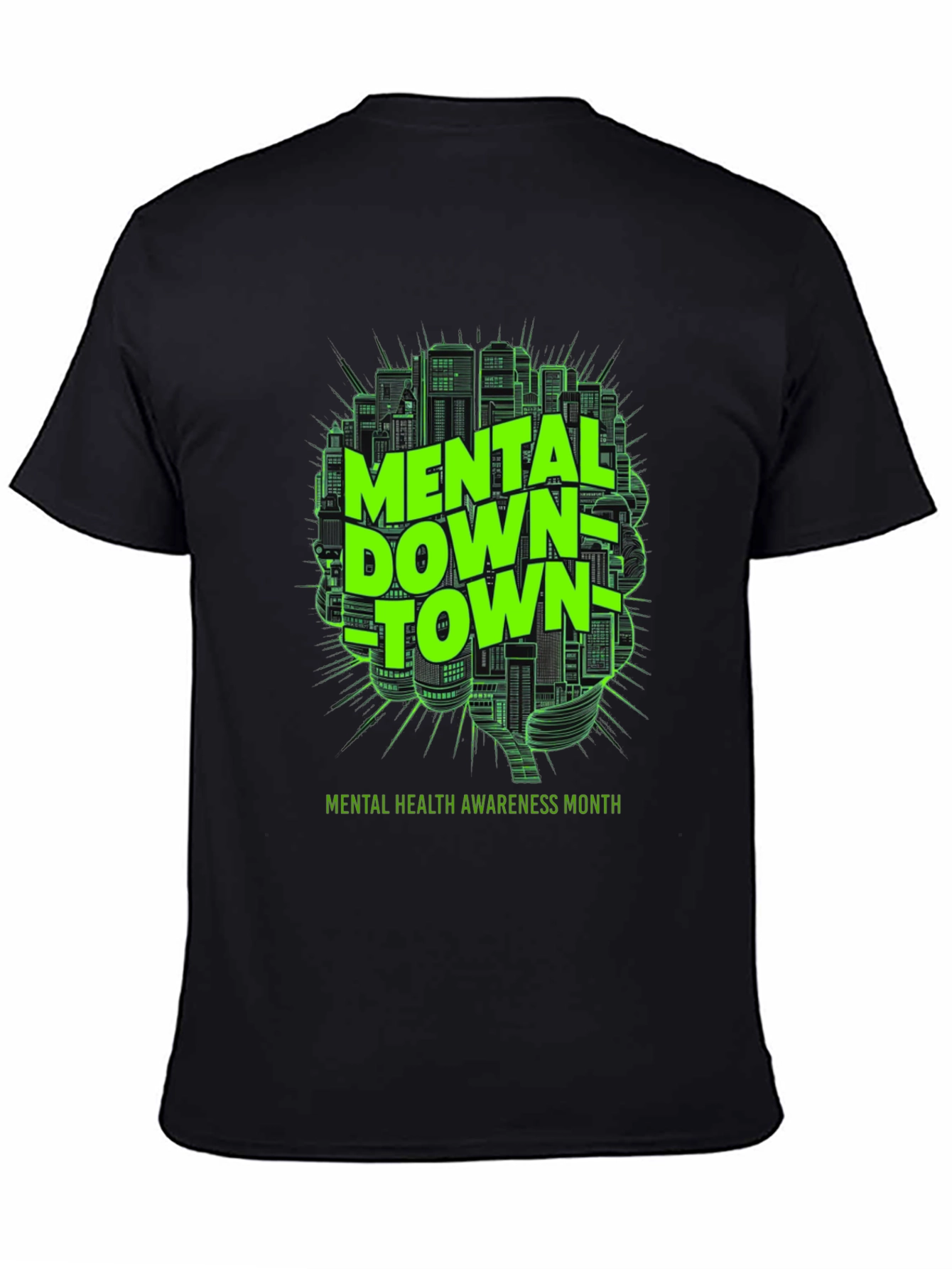 Mental Downtown T-Shirt - Mental Health Awareness