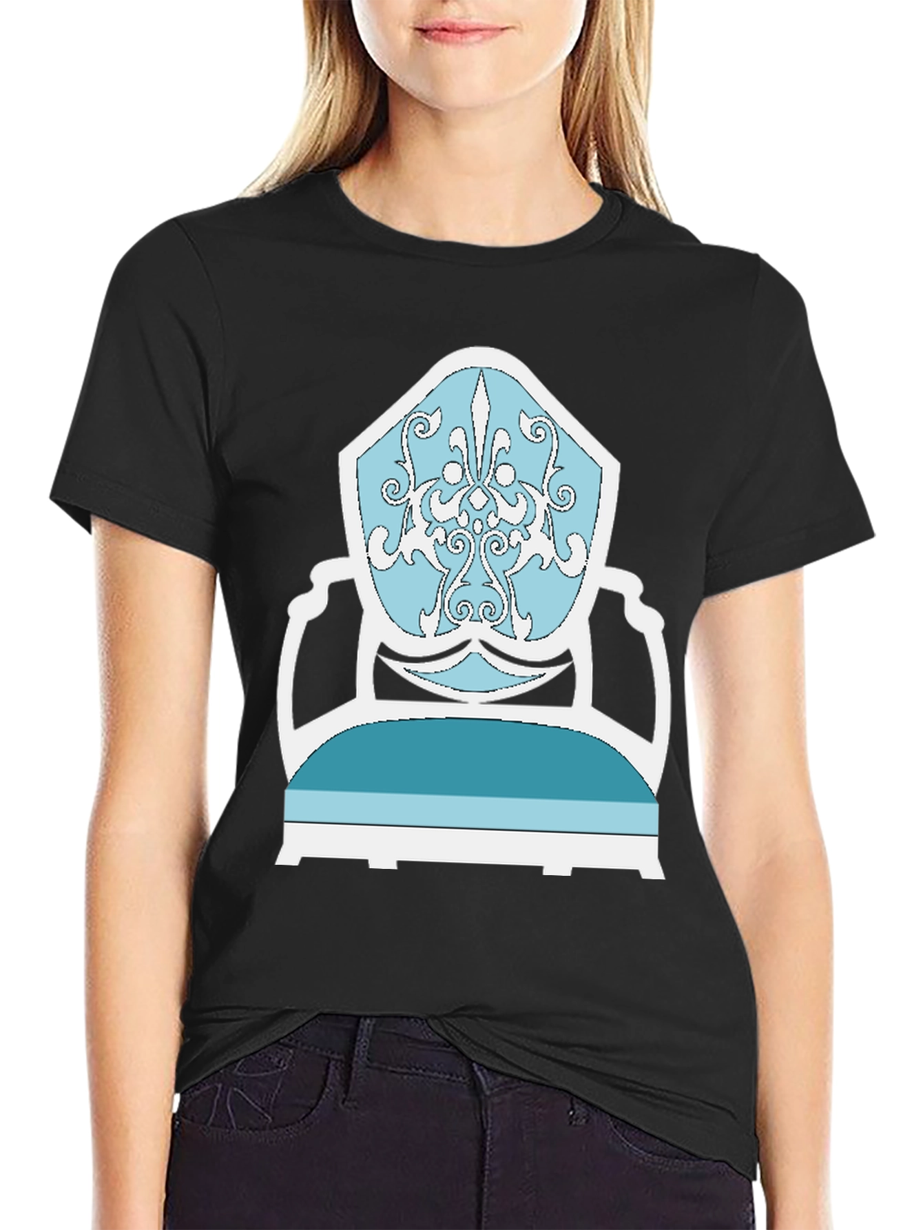 Elegant Chair Graphic Tee - Stylish Comfort