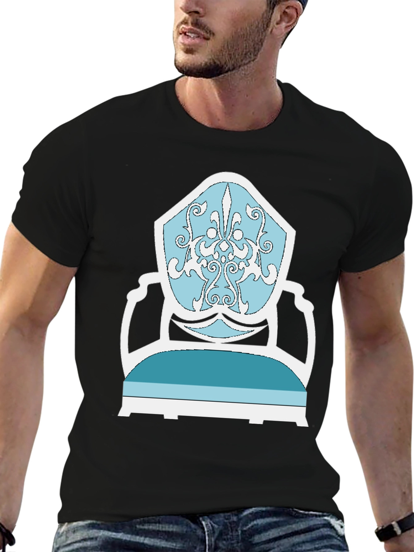 Elegant Chair Graphic Tee - Stylish Comfort