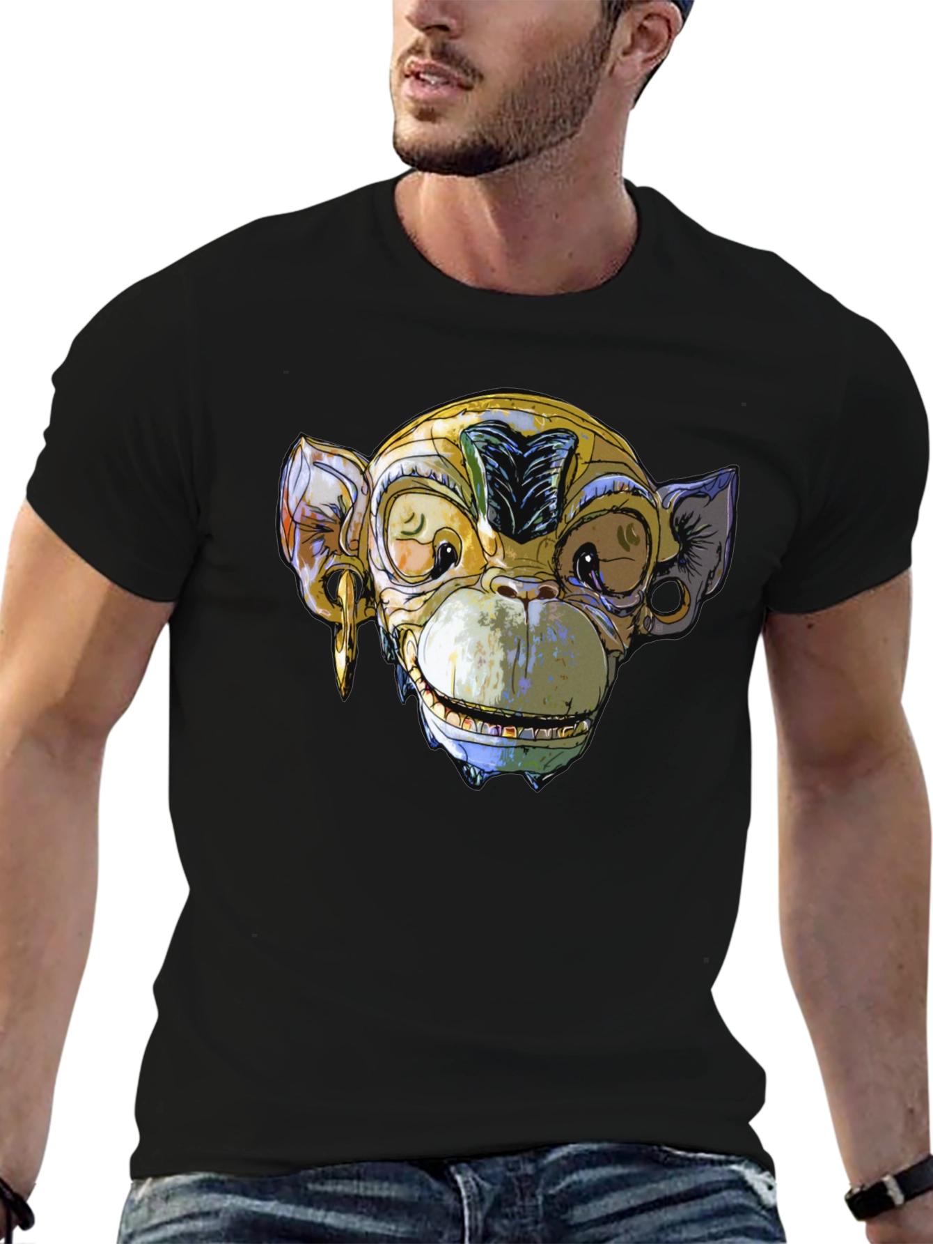 Monkey Graphic T-Shirt
