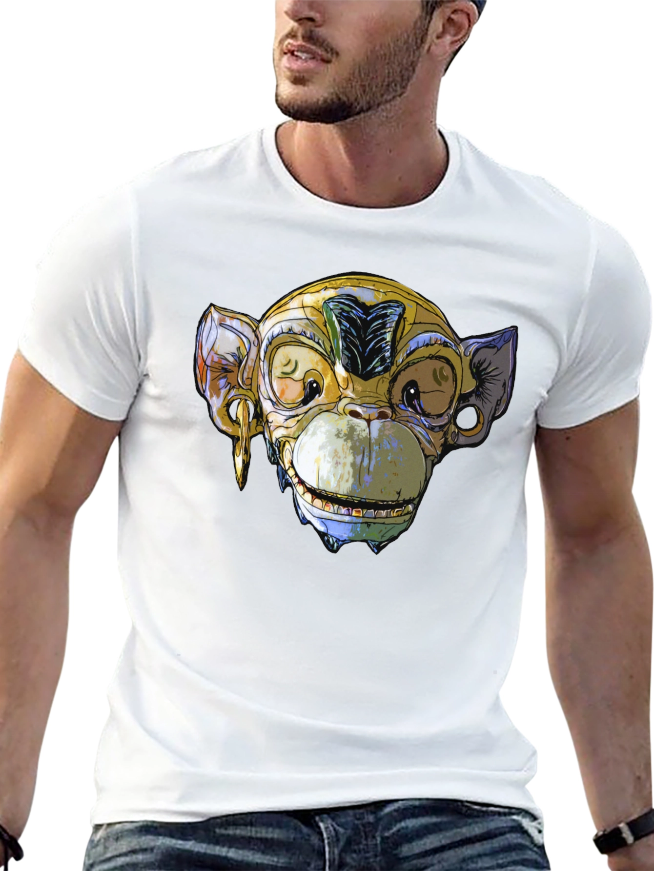 Monkey Graphic T-Shirt