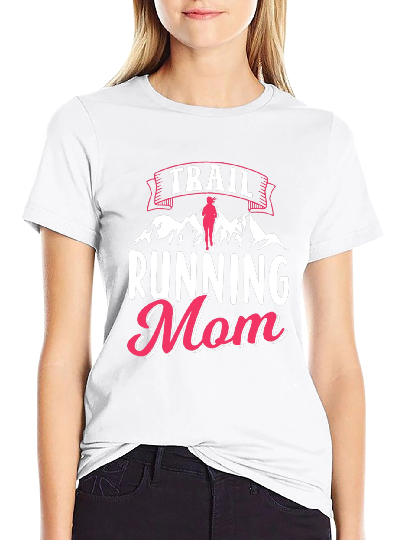 Trail Running Mom Black T-Shirt
