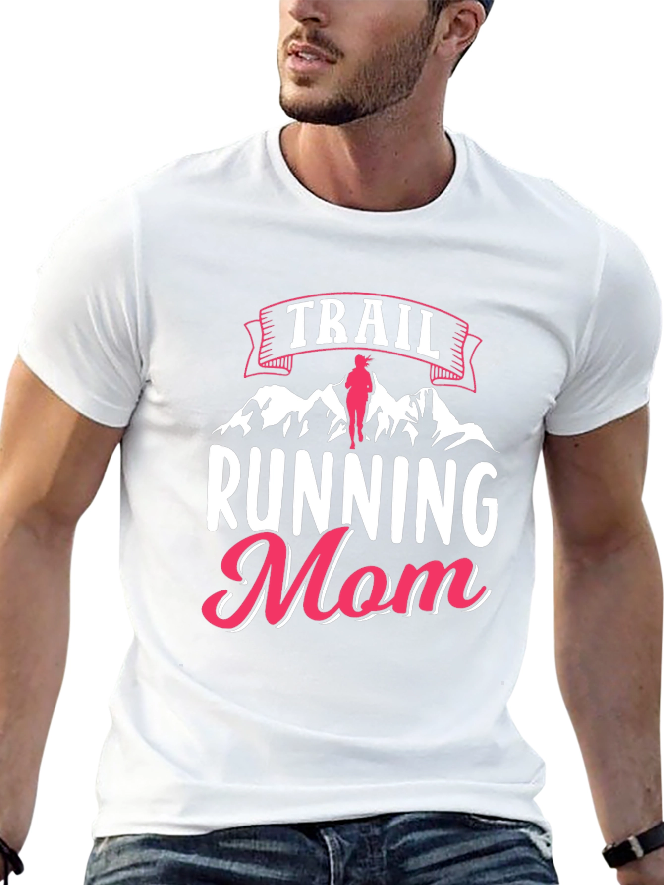 Trail Running Mom Black T-Shirt