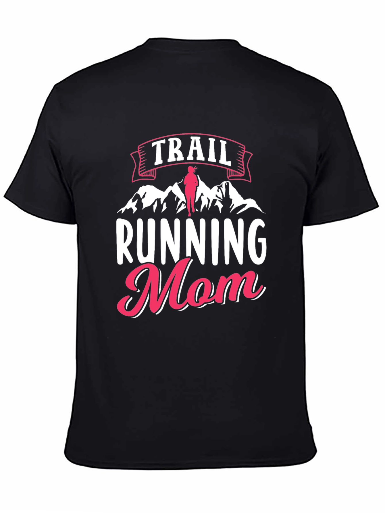 Trail Running Mom Black T-Shirt