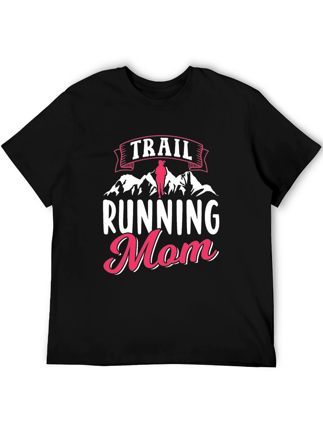 Trail Running Mom Black T-Shirt
