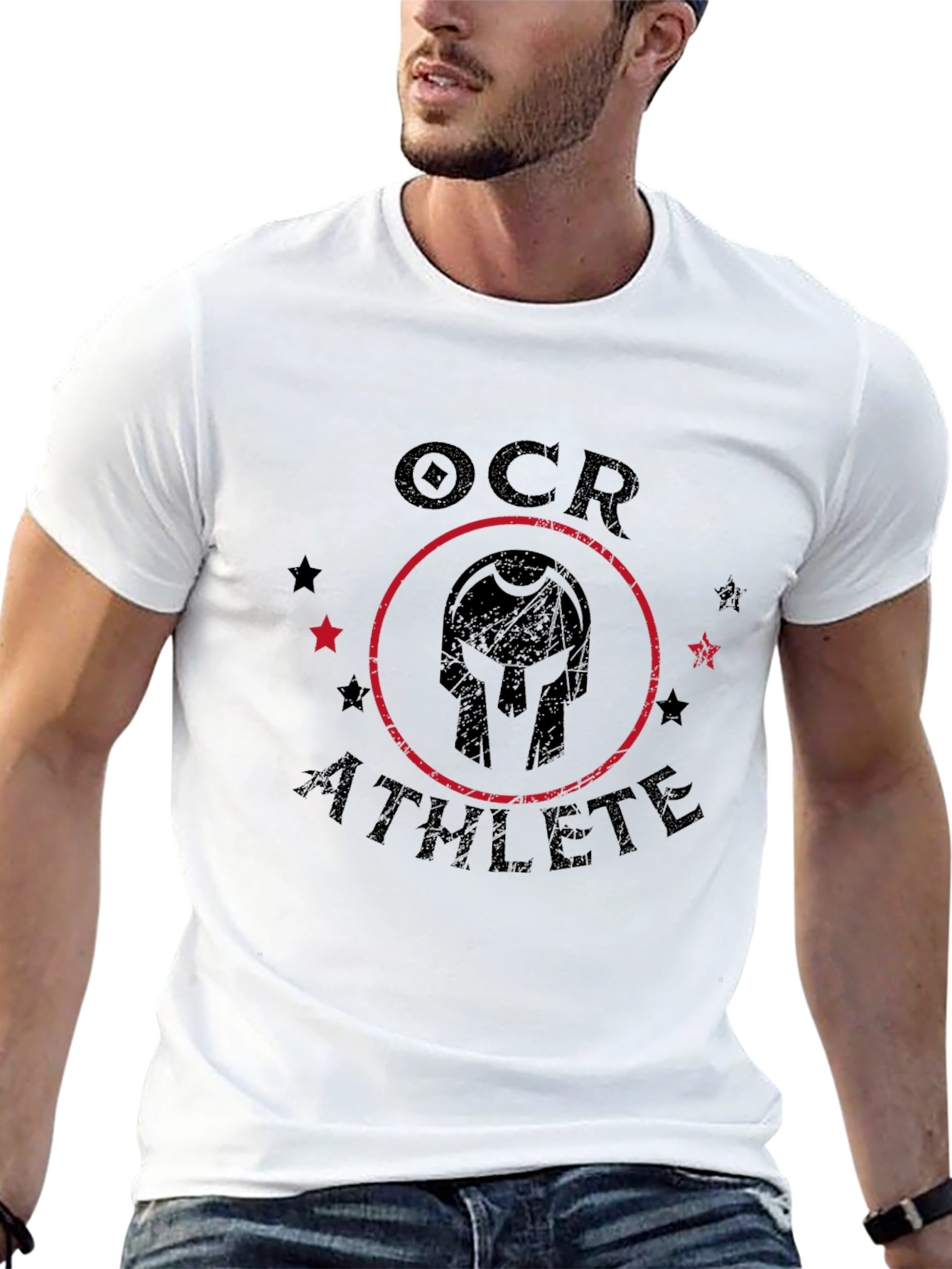 OCR Athlete Graphic Tee - Spartan Helmet Design
