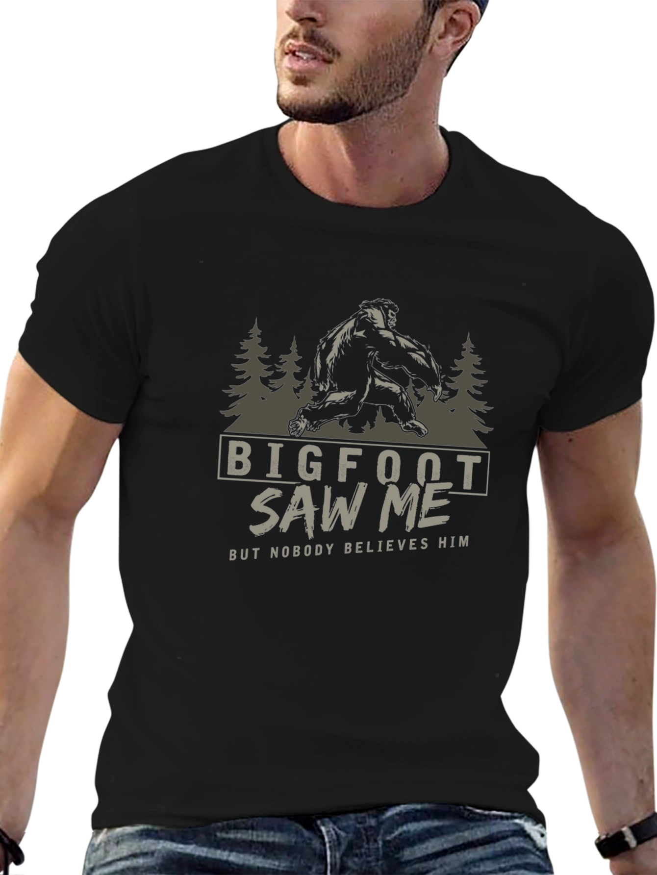 Bigfoot Saw Me T-Shirt - Funny Graphic Tee