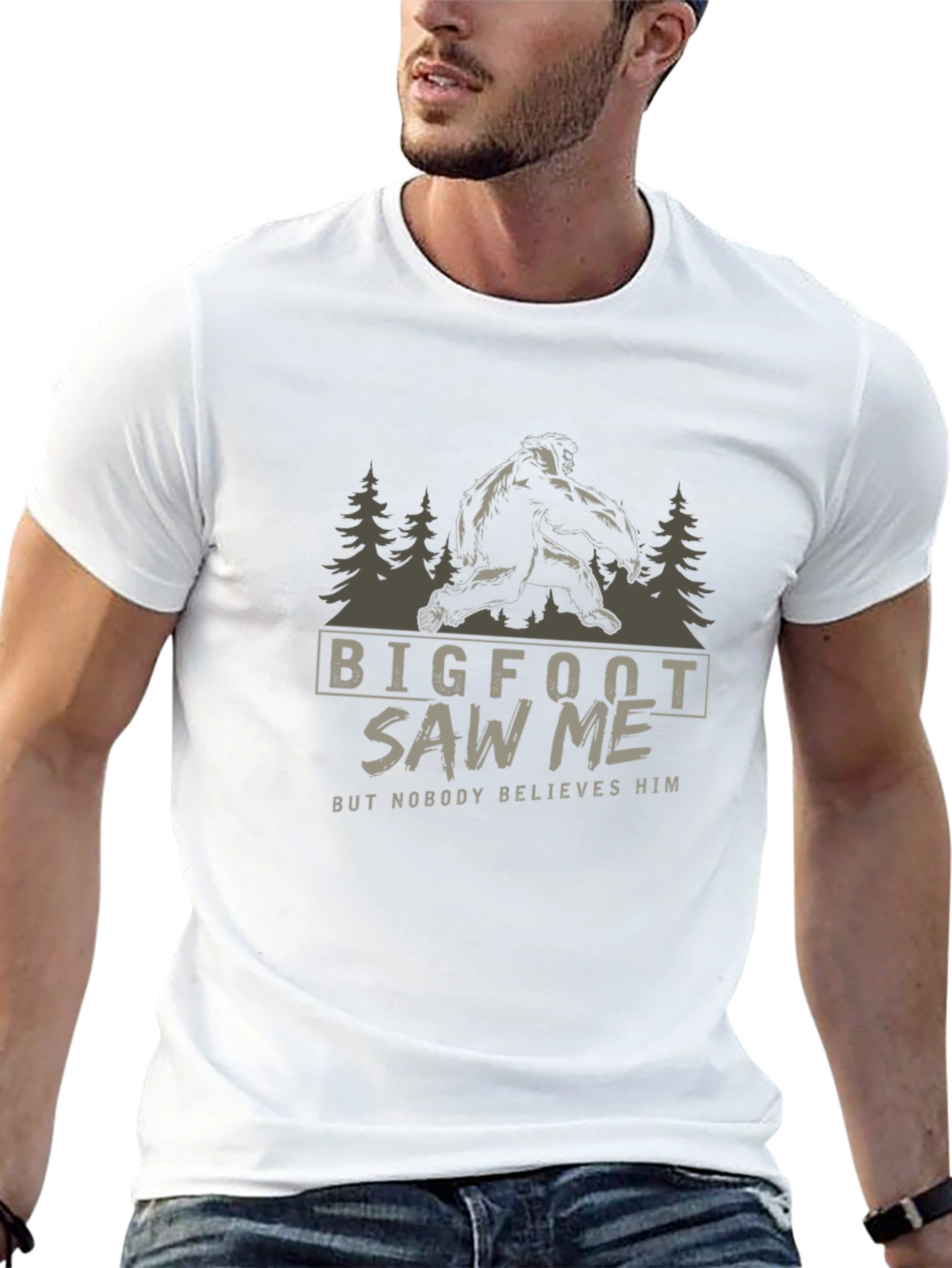 Bigfoot Saw Me T-Shirt - Funny Graphic Tee