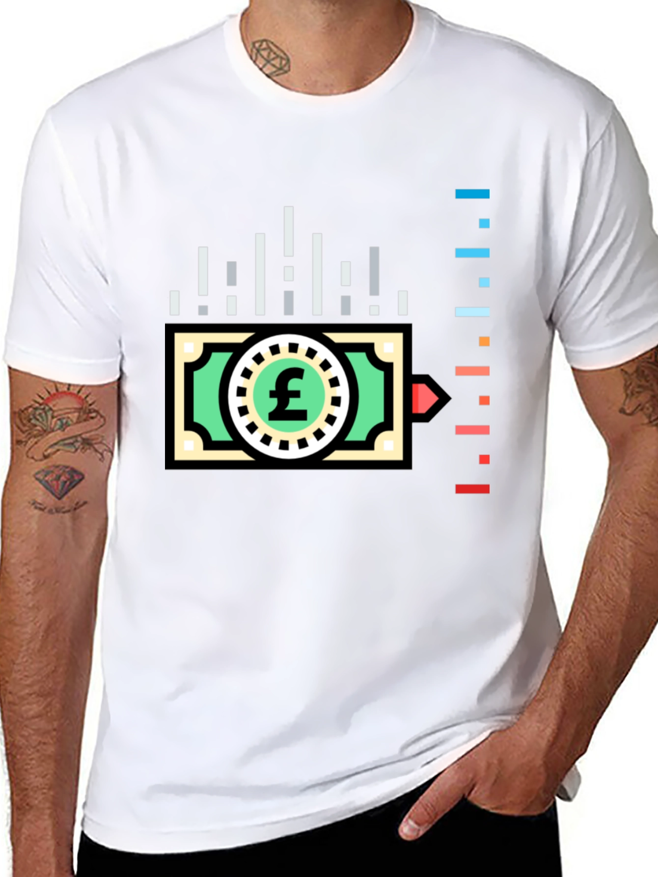 Trendy Finance Tee: Pound Sterling Design