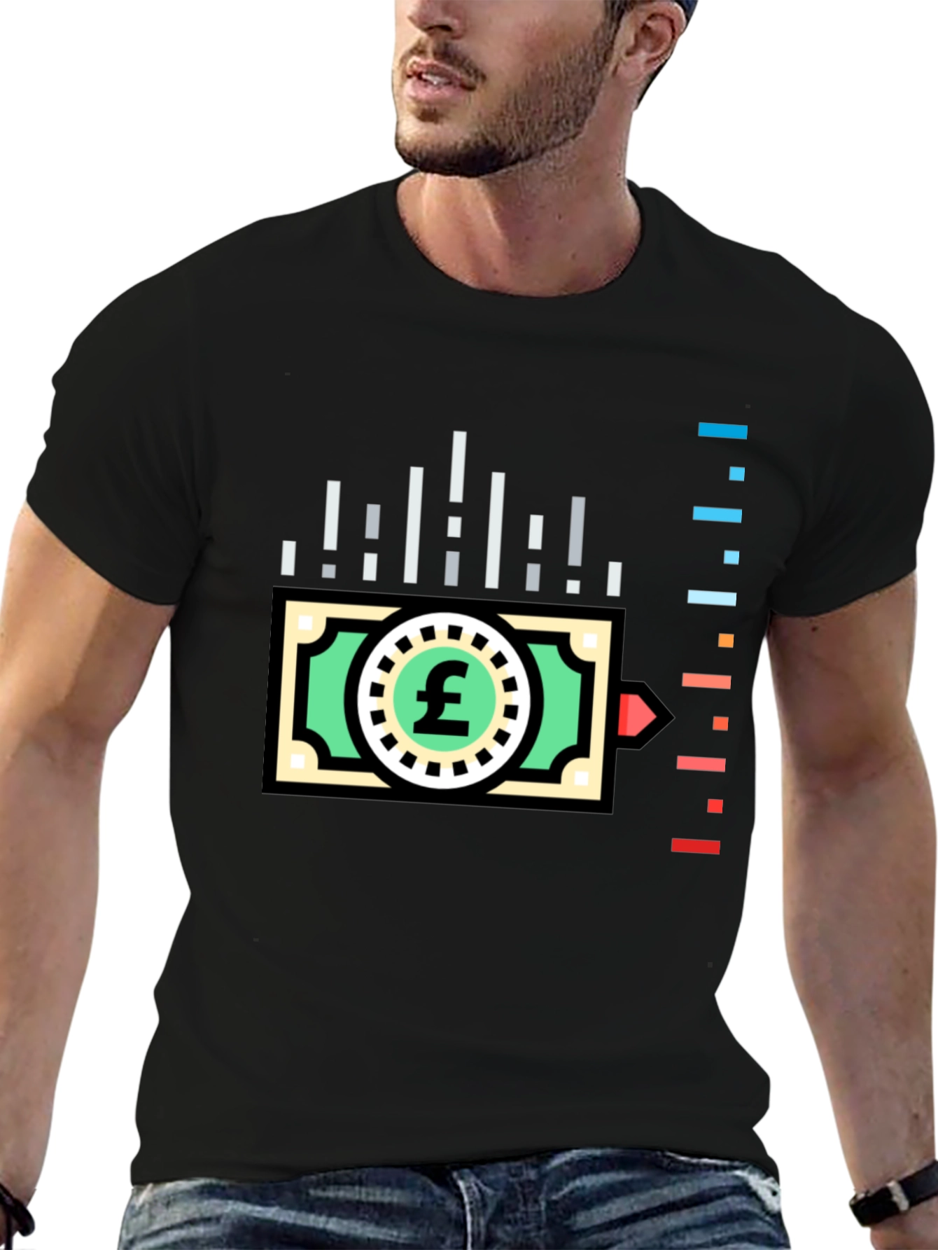 Trendy Finance Tee: Pound Sterling Design