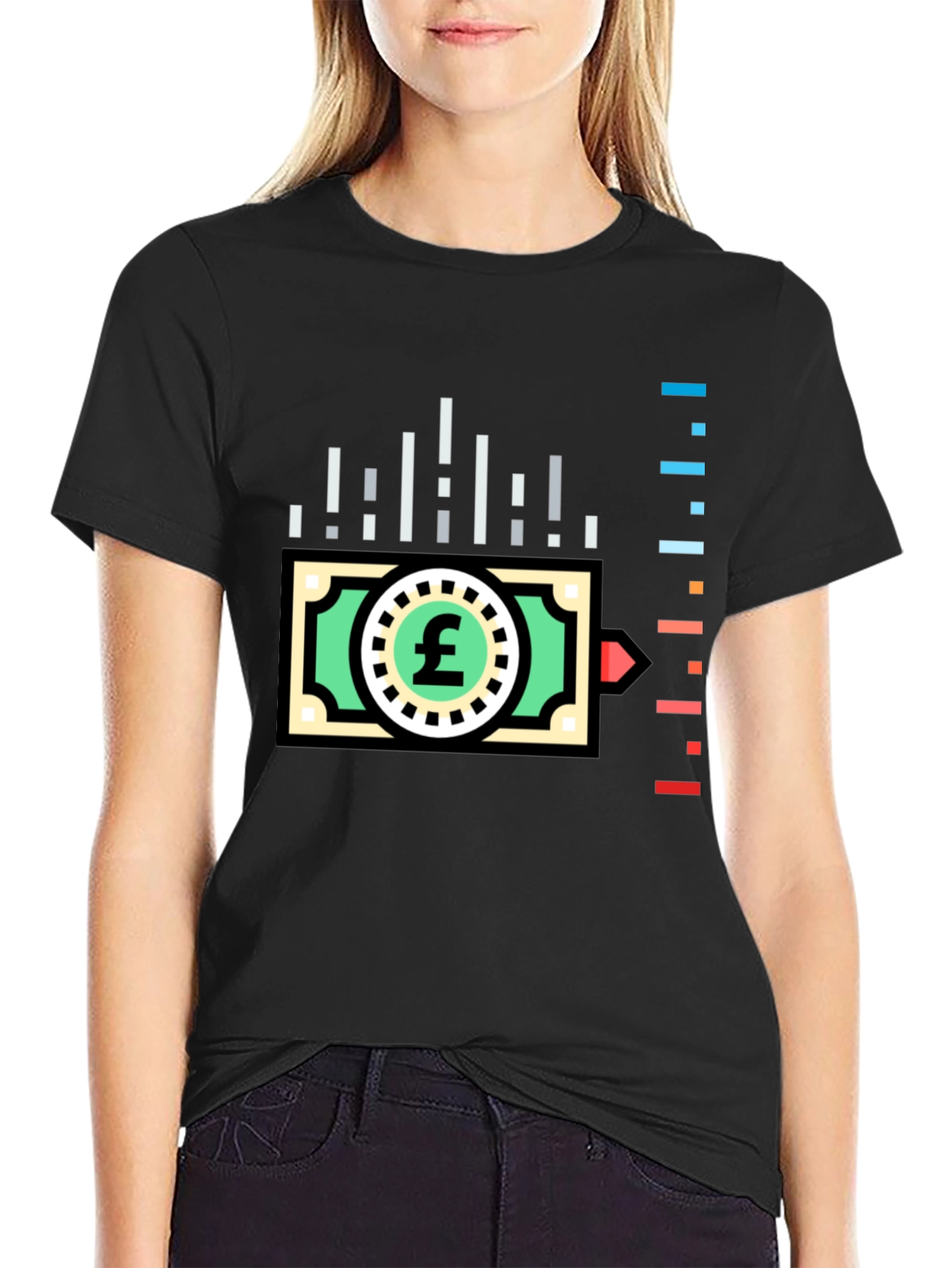 Trendy Finance Tee: Pound Sterling Design