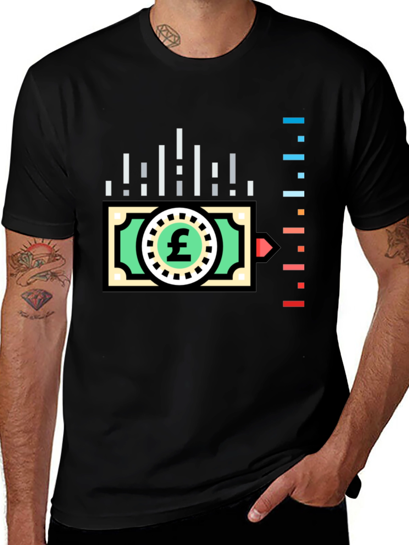 Trendy Finance Tee: Pound Sterling Design