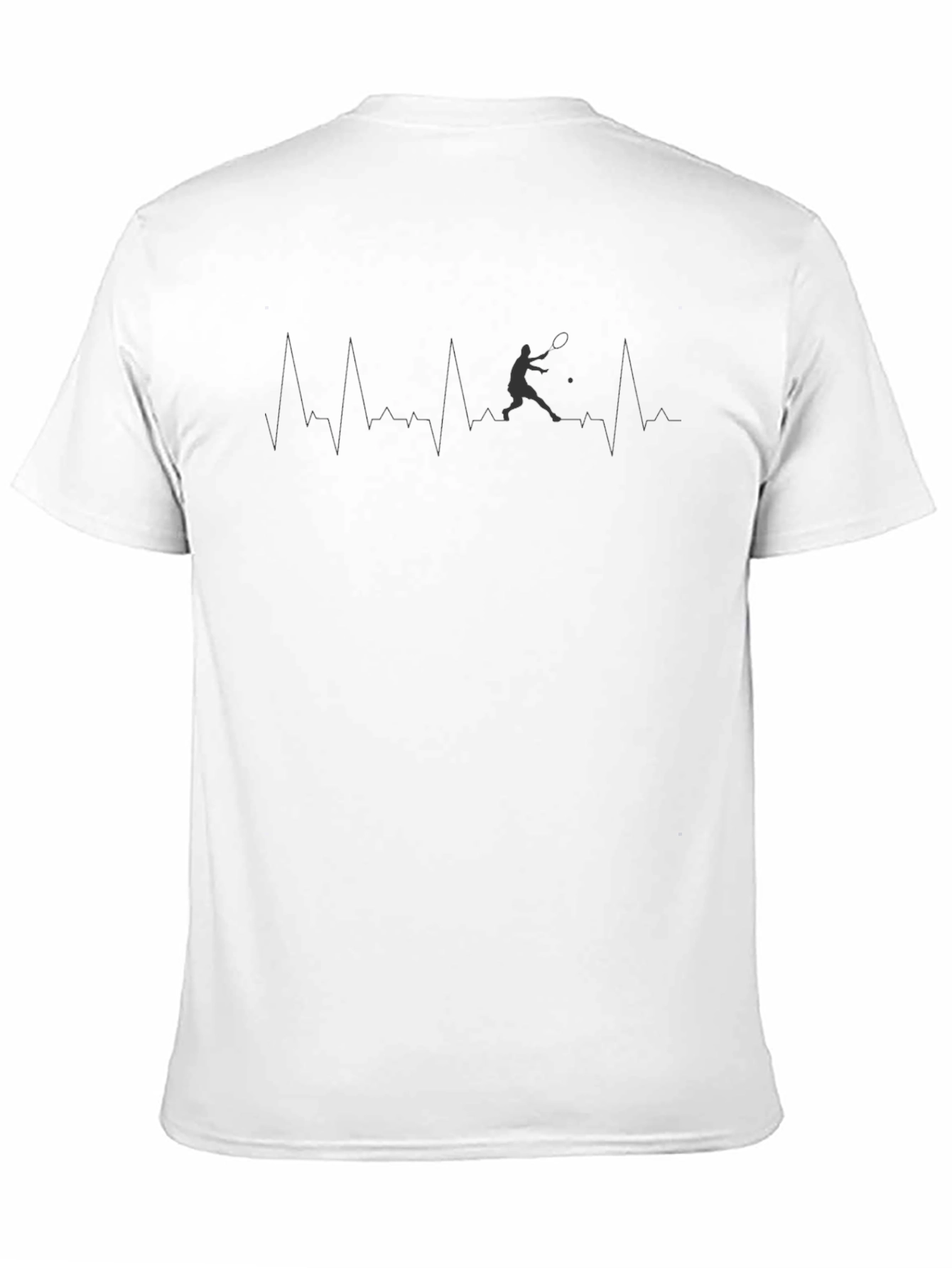 Tennis Heartbeat T-Shirt - Sporty Graphic Tee
