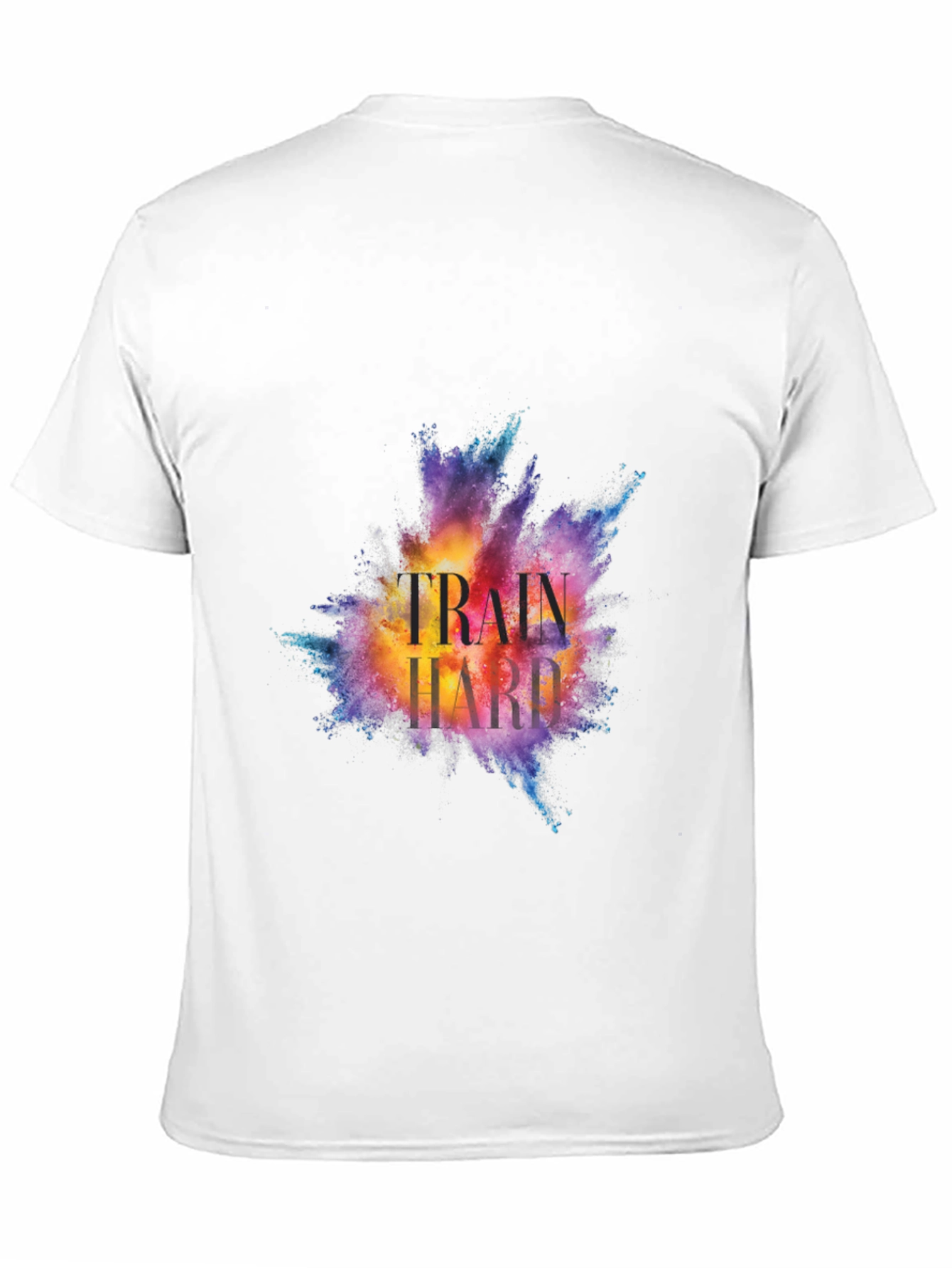 Train Hard Graphic Tee - Motivational Workout Shirt