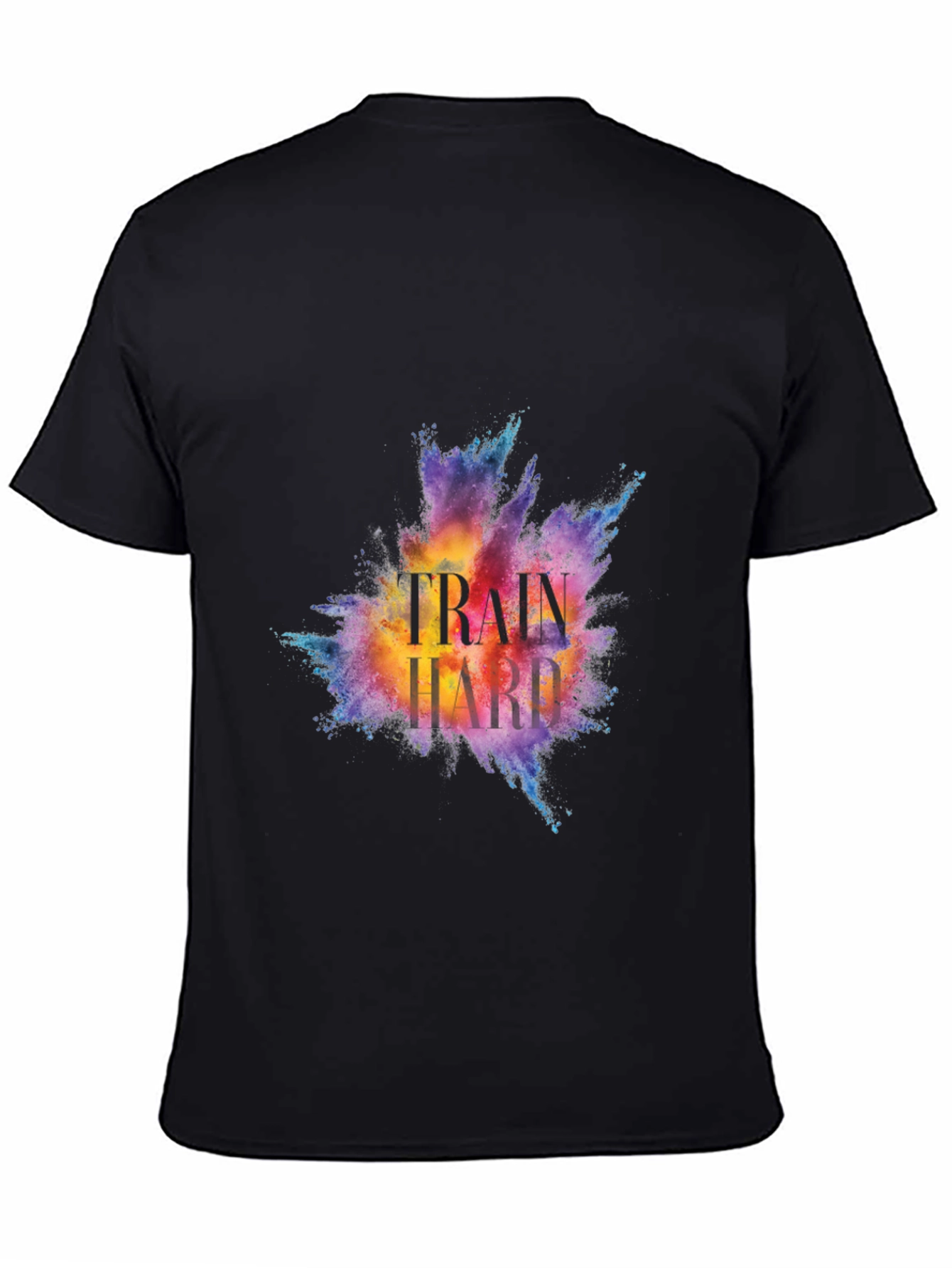 Train Hard Graphic Tee - Motivational Workout Shirt