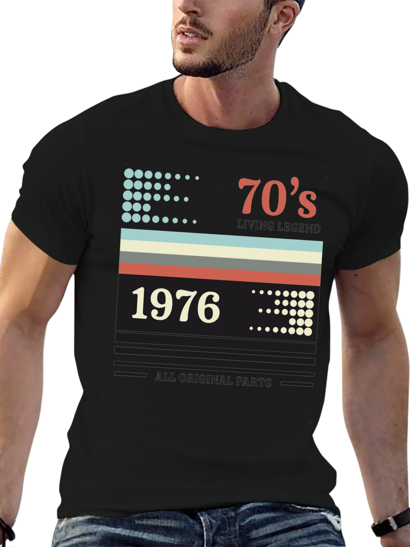 Retro 1976 70s Living Legend Graphic T-Shirt