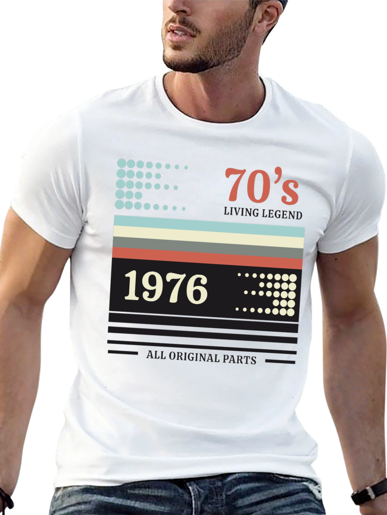 Retro 1976 70s Living Legend Graphic T-Shirt