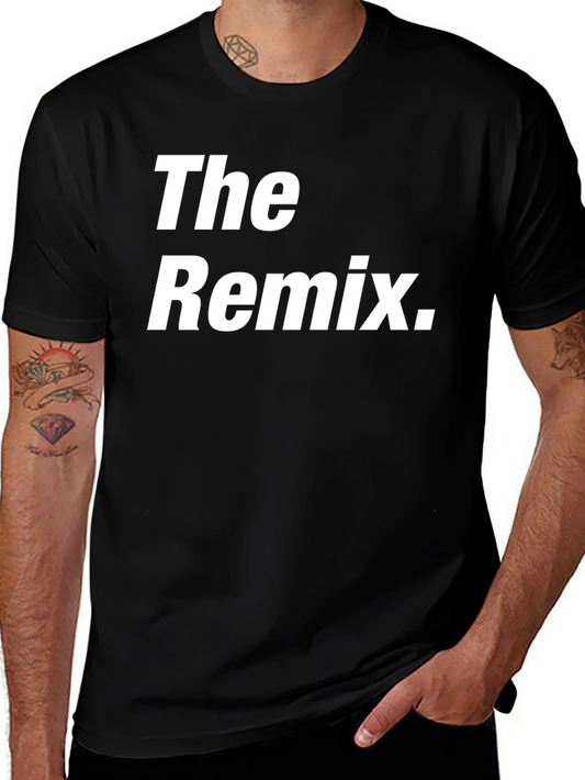 The Remix Graphic Tee - Stylish Black Cotton T-Shirt