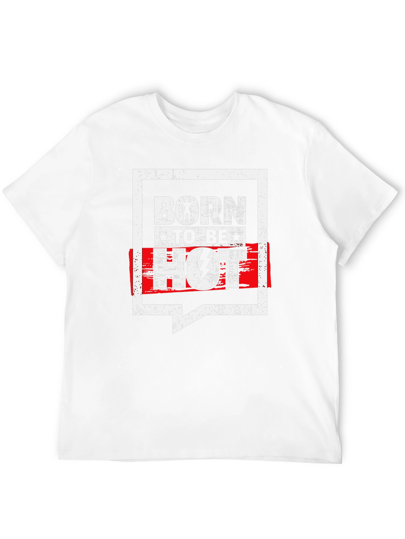 Born To Be Hot Black Graphic T-Shirt