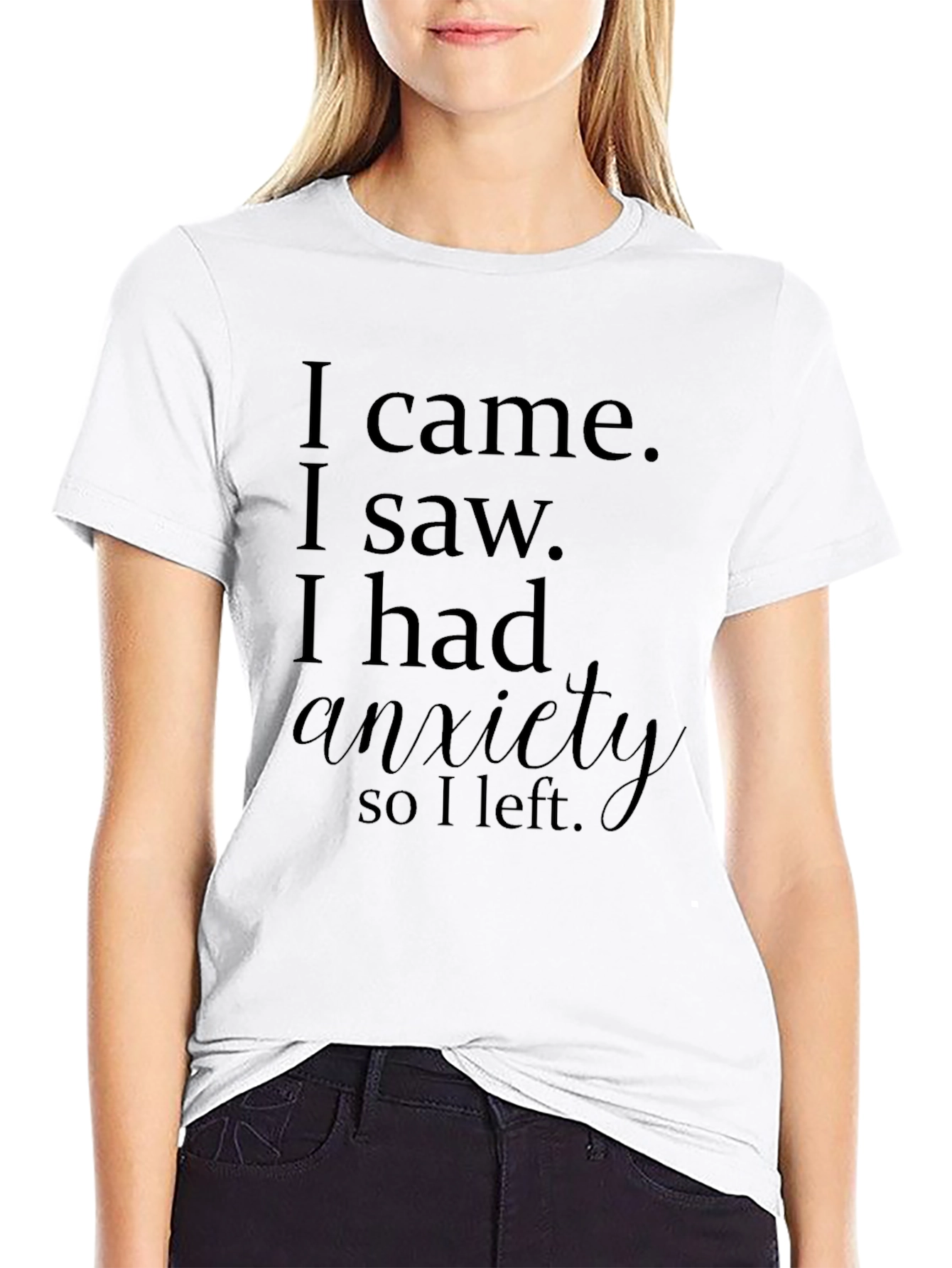 Funny Anxiety Graphic T-Shirt