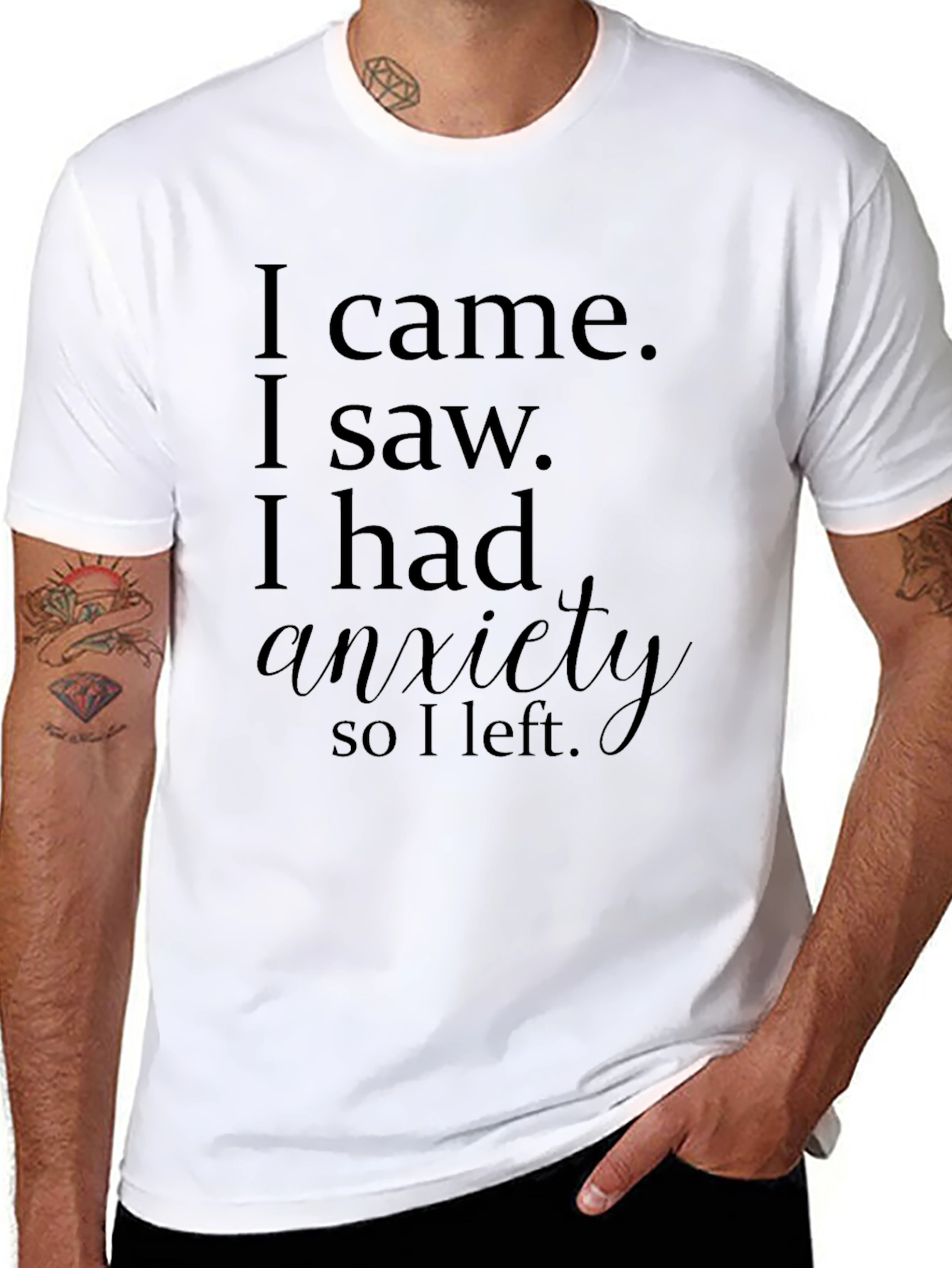 Funny Anxiety Graphic T-Shirt
