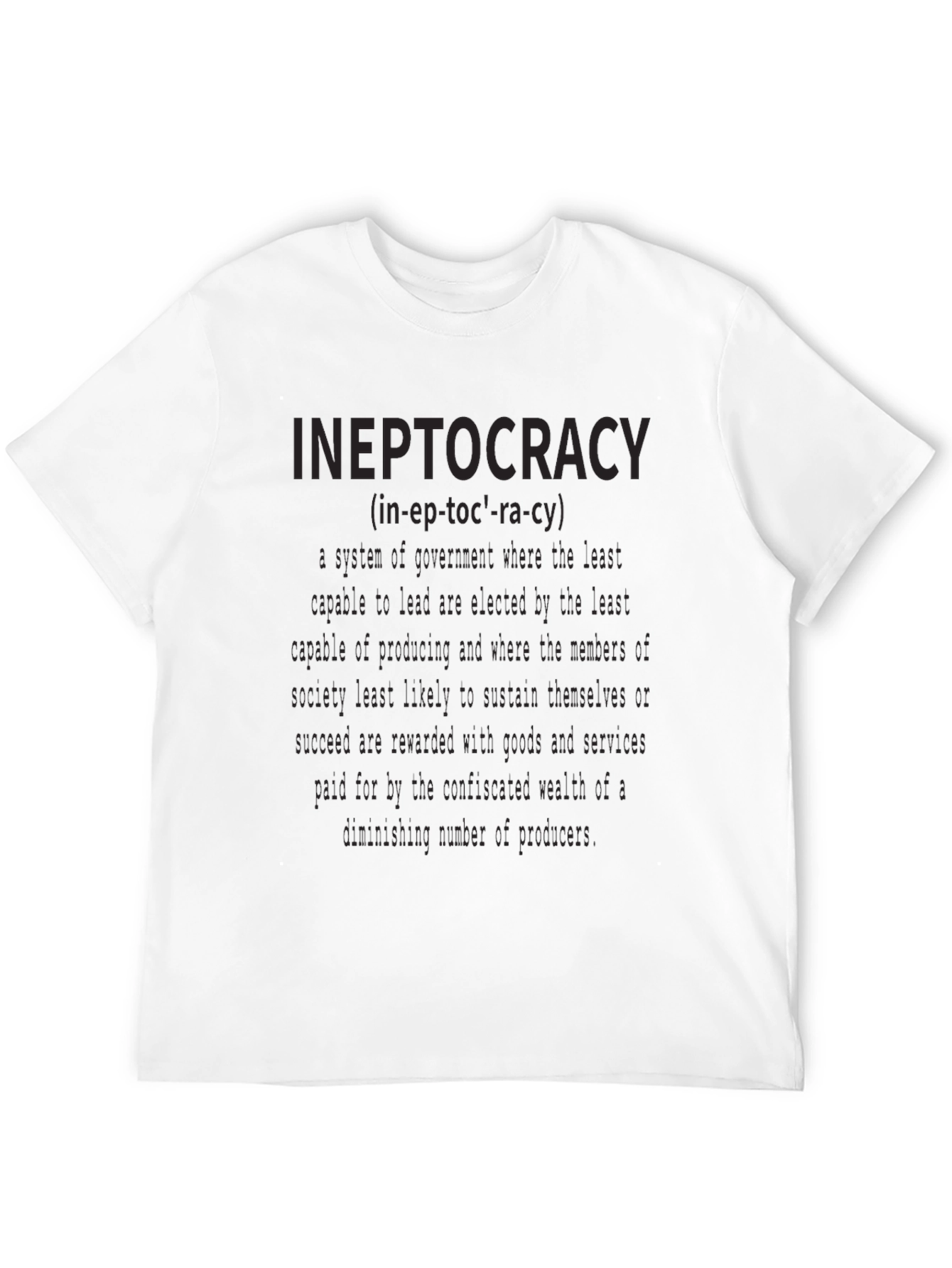 Ineptocracy Definition Graphic T-Shirt