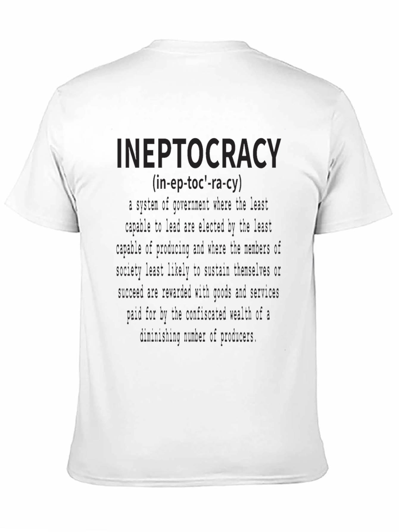 Ineptocracy Definition Graphic T-Shirt