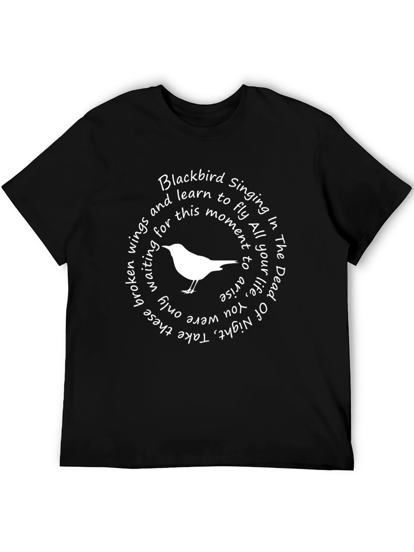 Blackbird Song Lyric T-Shirt