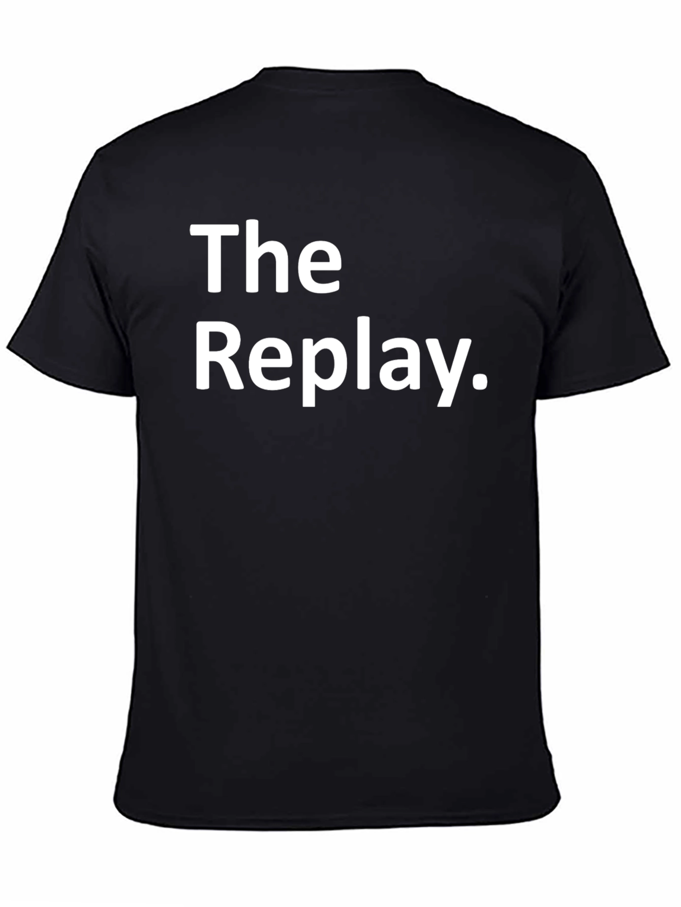 The Replay Graphic Tee - Black Cotton Casual T-Shirt