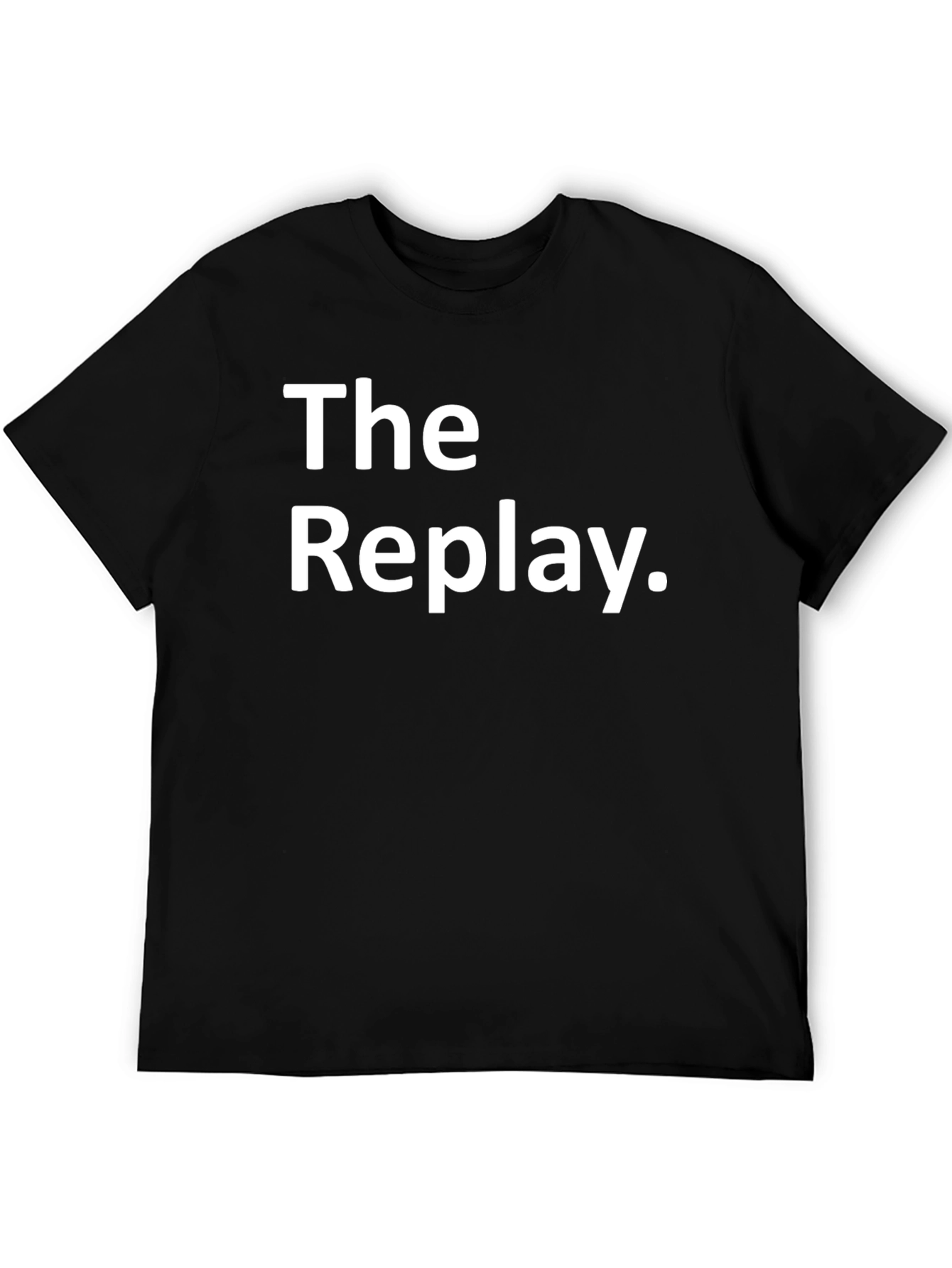 The Replay Graphic Tee - Black Cotton Casual T-Shirt