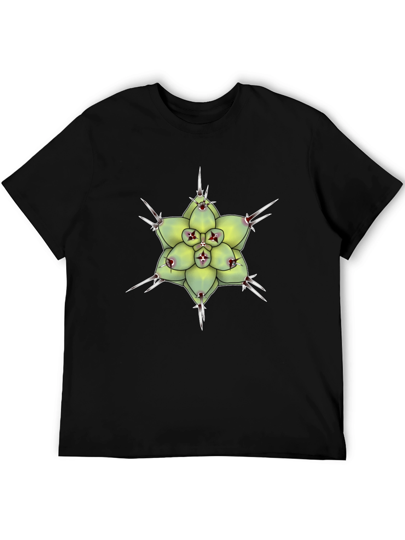 Cactus Flower Graphic T-Shirt - Unique Botanical Design