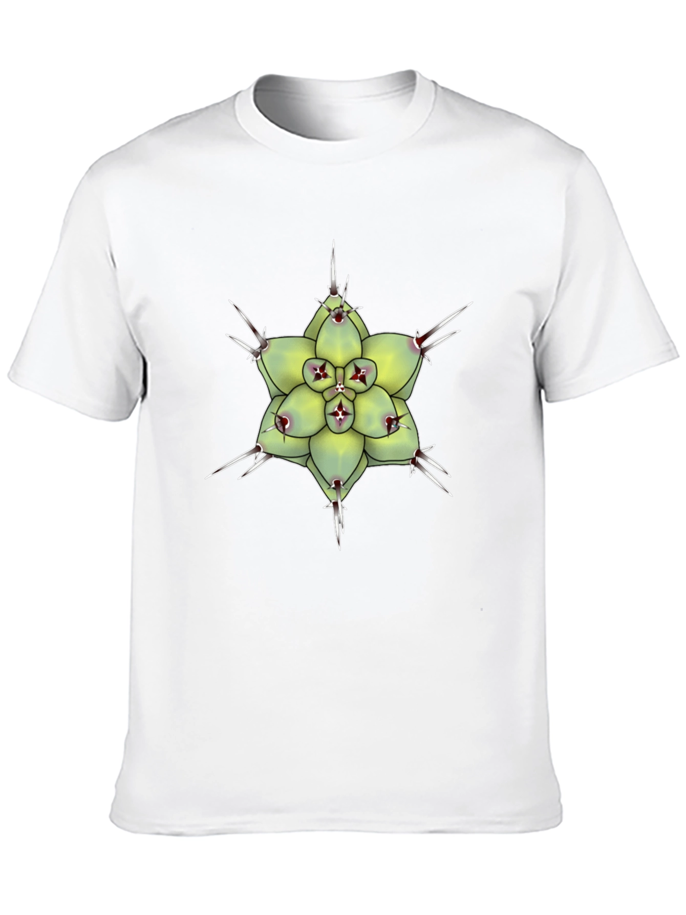 Cactus Flower Graphic T-Shirt - Unique Botanical Design