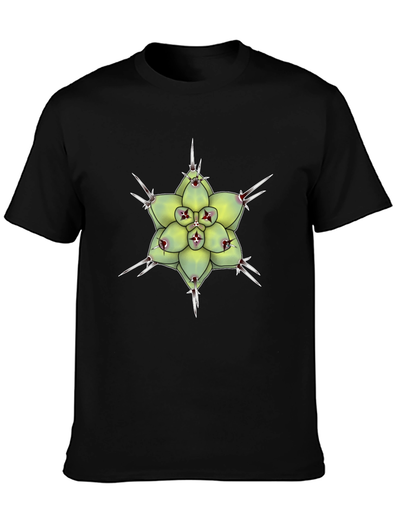 Cactus Flower Graphic T-Shirt - Unique Botanical Design
