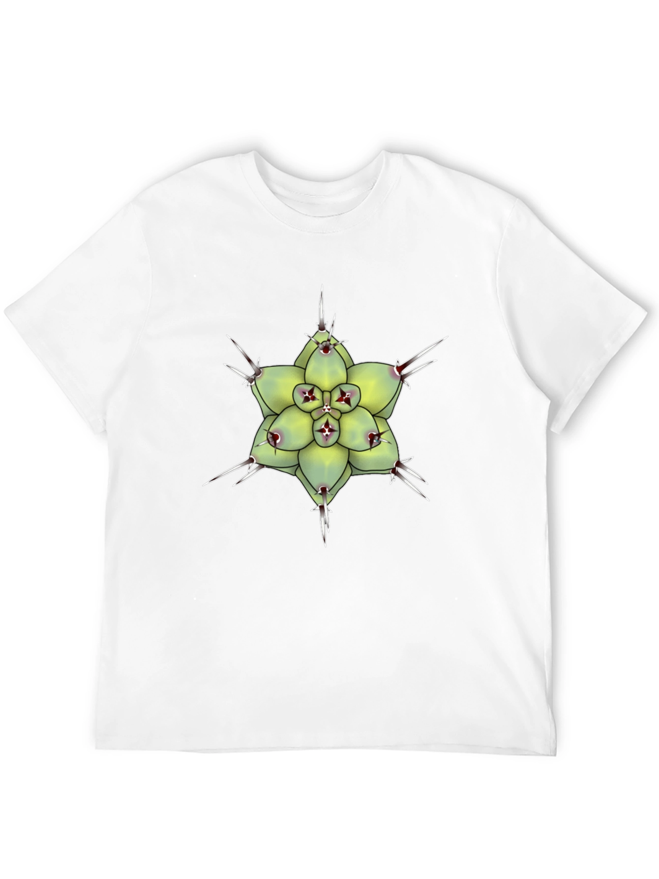 Cactus Flower Graphic T-Shirt - Unique Botanical Design