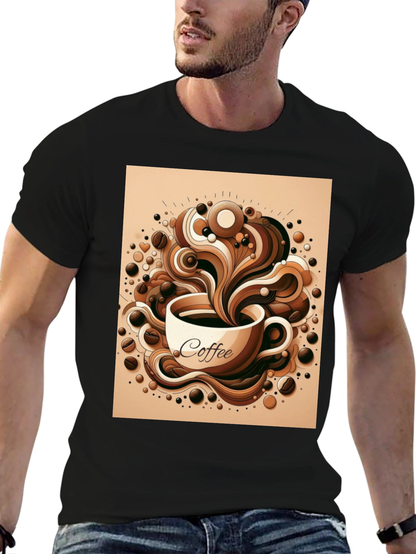 Coffee Lovers Graphic Tee - Stylish Brew Design