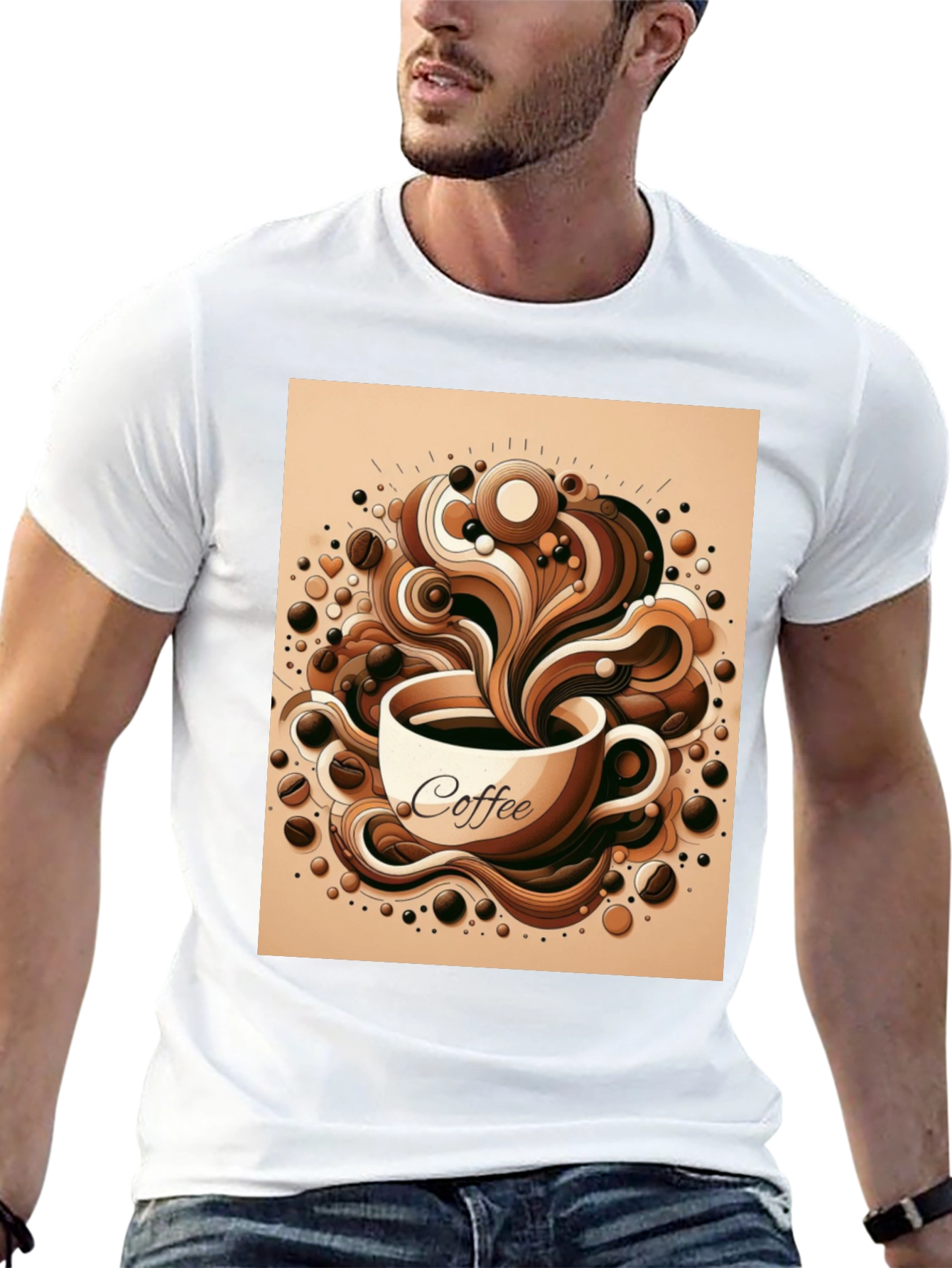 Coffee Lovers Graphic Tee - Stylish Brew Design