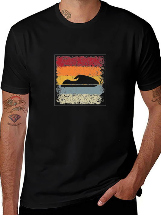 Retro Jet Ski T-Shirt - Vintage Water Sports Tee