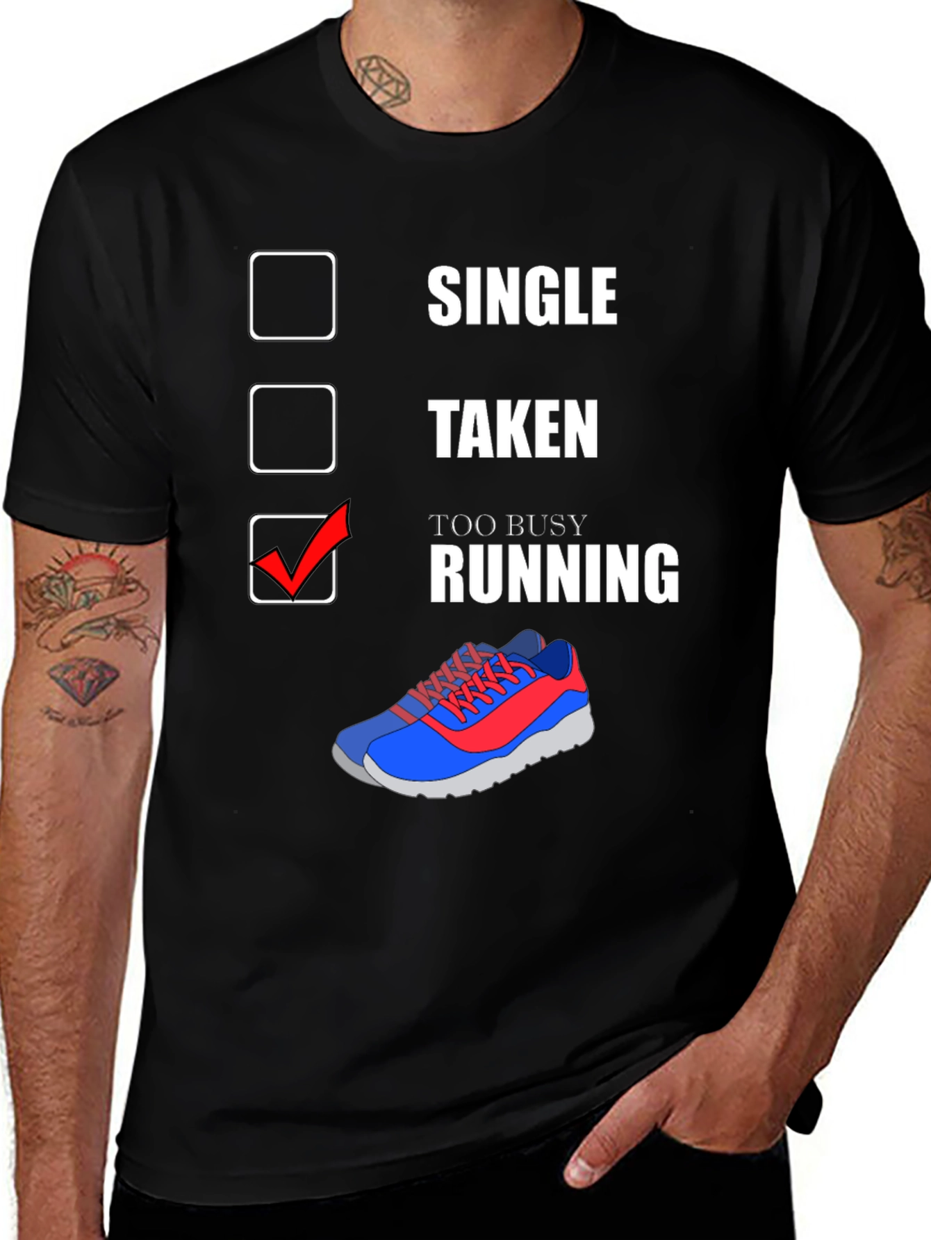 Too Busy Running Graphic T-Shirt