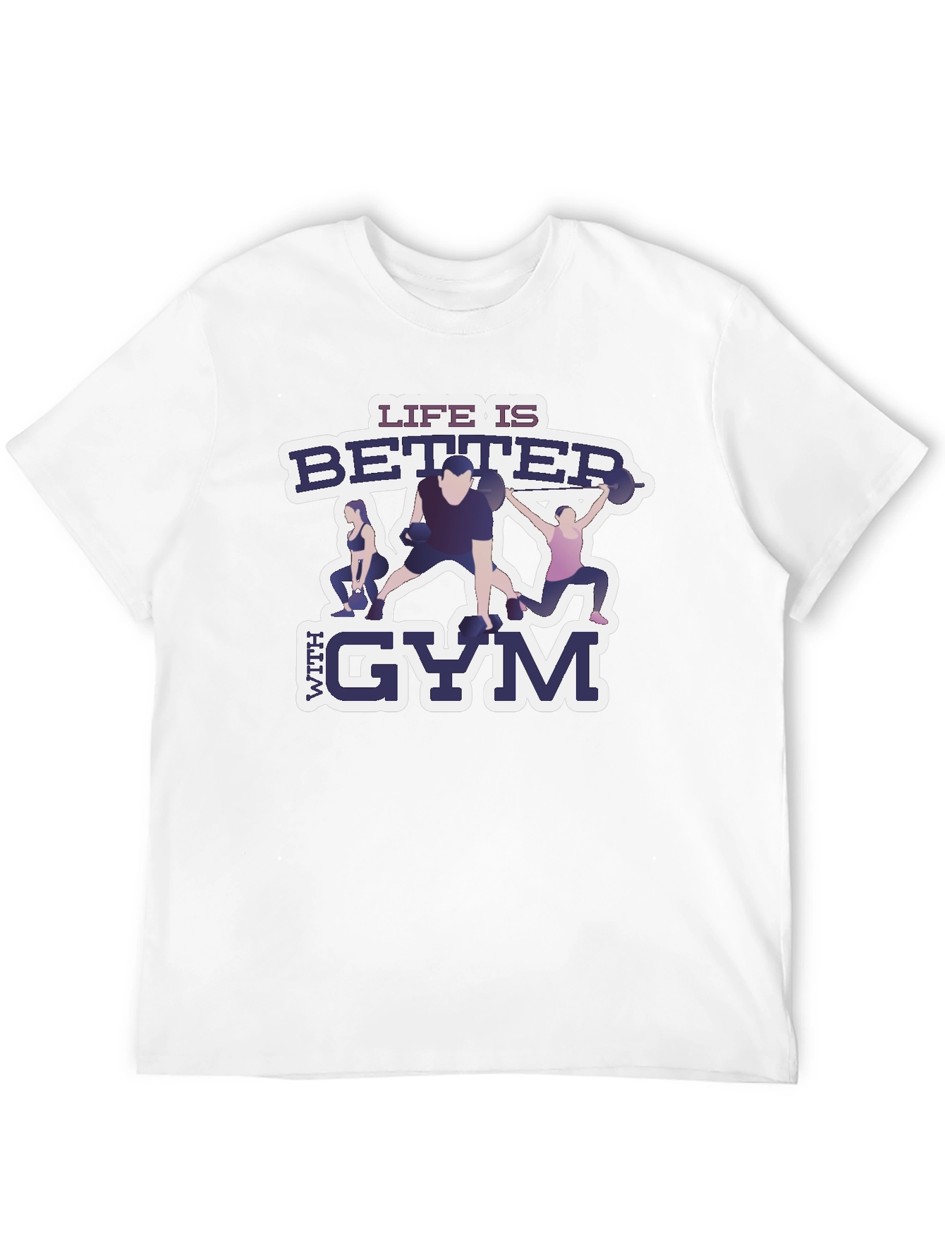 Life is Better With Gym Black T-Shirt