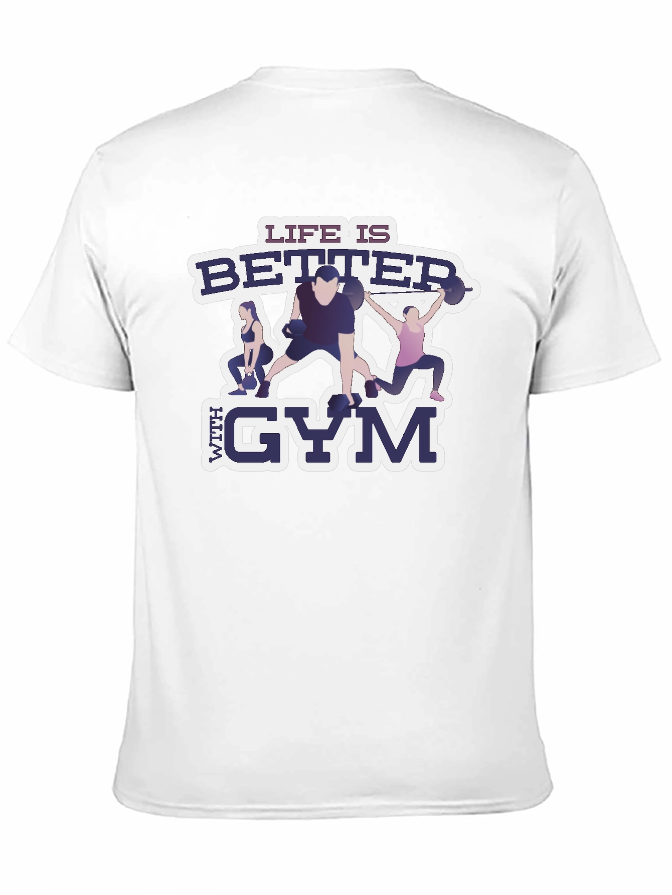 Life is Better With Gym Black T-Shirt