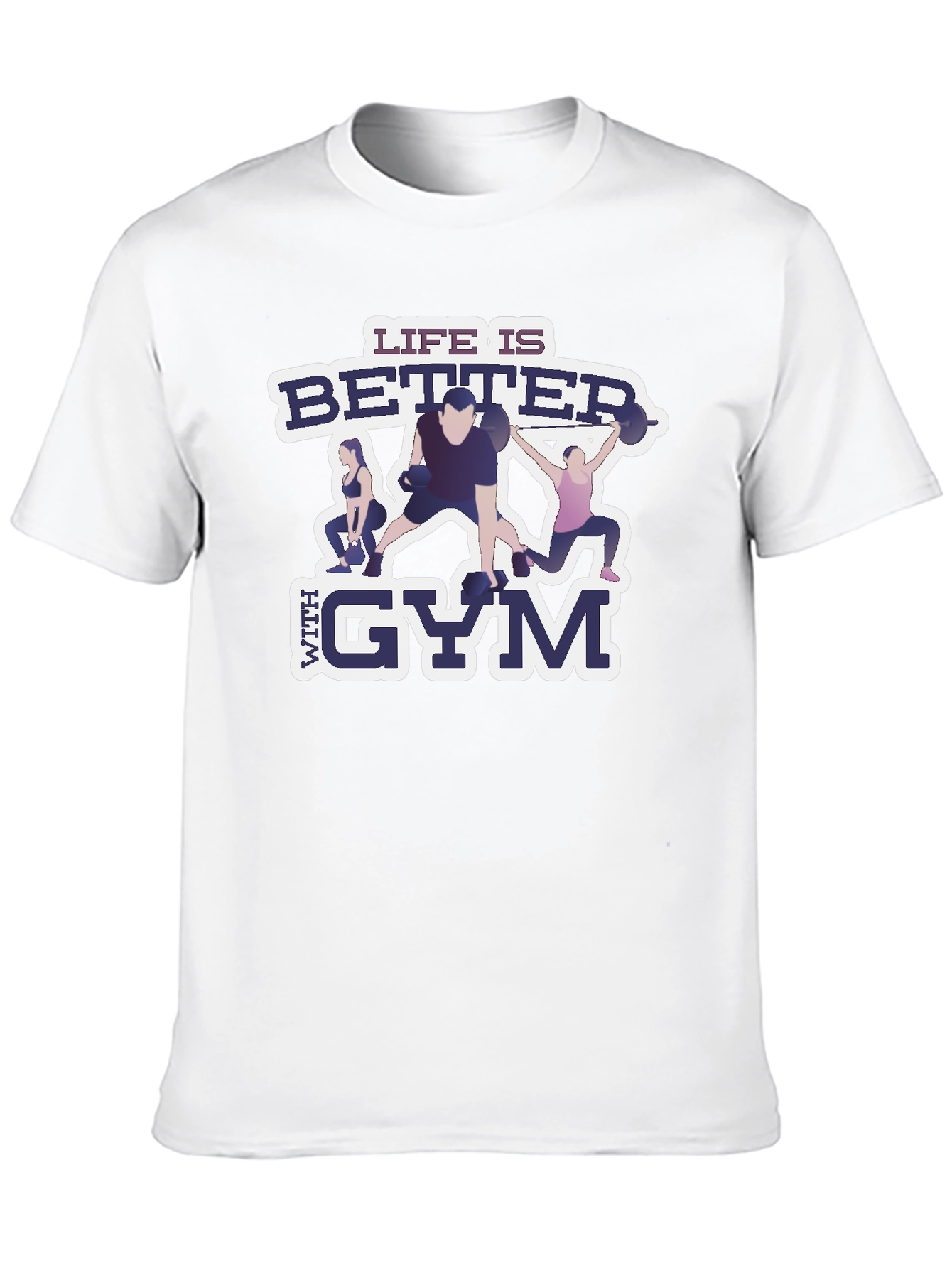 Life is Better With Gym Black T-Shirt